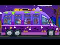 Monster Wheels On The Bus, Spooky Nursery Rhyme And Scary Cartoon Video For Kids