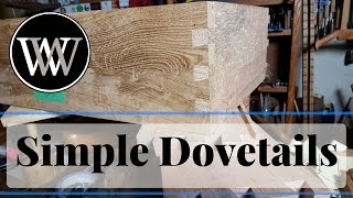 How to Hand Cut Dovetail Joints Simple and Easy Hand Tool Woodworking Skill