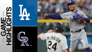 Dodgers vs. Rockies Game Highlights (6\/27\/23) | MLB Highlights