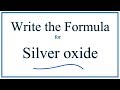 Chemical Properties of Silver Oxide