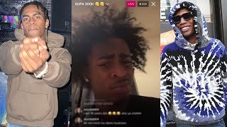 Nas EBK & Bory 300 ARGUE On LIVE & Nas EBK BLAMES Asian Doll For Their BEEF!