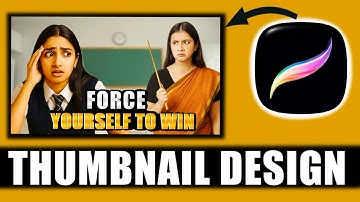 How YouTube thumbnail design in procreate | thumbnail design 