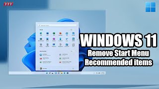 how to remove start menu recommended items on windows 11