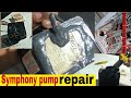 Symphony air cooler tank leakage problem pump repair at home wire cut by mouse rate  current problem