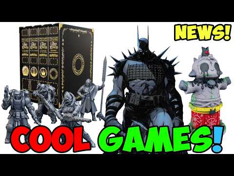 Awesome board games coming! LOTR, Batman, Area Control, Skirmish, and more!
