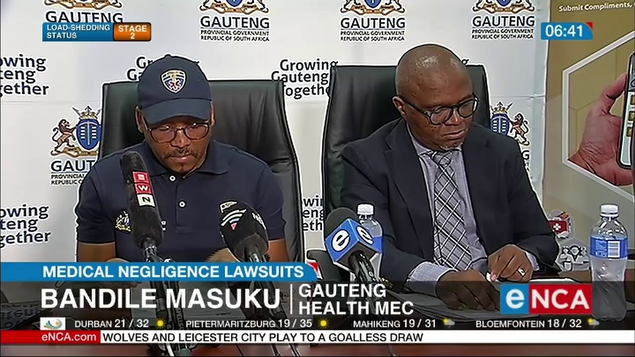 Medical negligence lawsuits amounting to some R330 million - YouTube