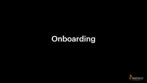 MATRIXX Digital Commerce - App-based on boarding