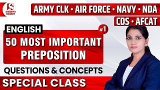 #48 Preposition (Part 1) | English Class for Army Clerk / Air Force / Navy | By Lalita Ma'am