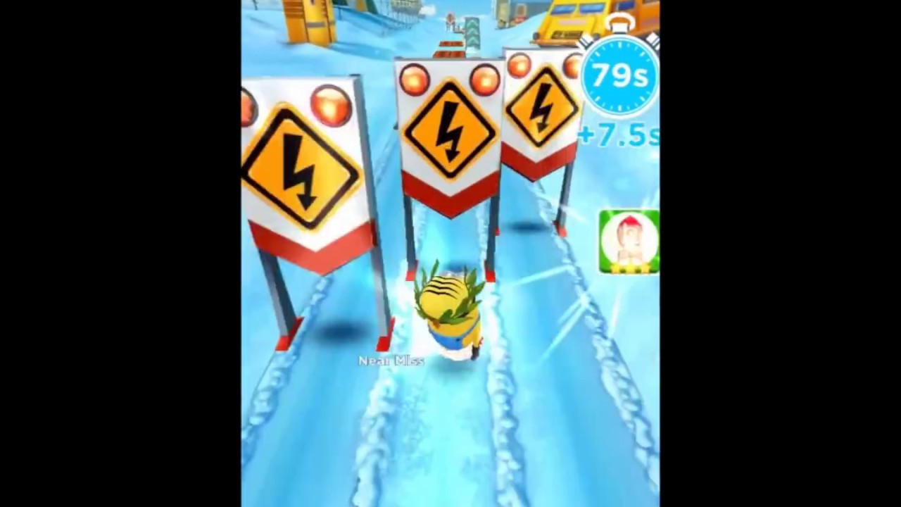 Despicable Me Minion Rush - Frosty Quick Run & Mega Bombs - Time Attack #37 2/2