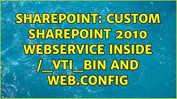 Sharepoint: Custom SharePoint 2010 WebService inside /_vti_bin and web.config (3 Solutions!!)