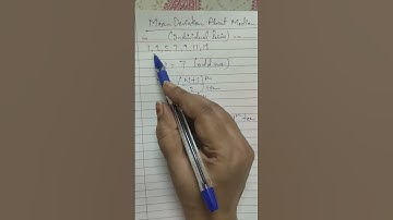 How to calculate Mean Deviation from Median (Individual Series) #youtubeshorts #meandeviation