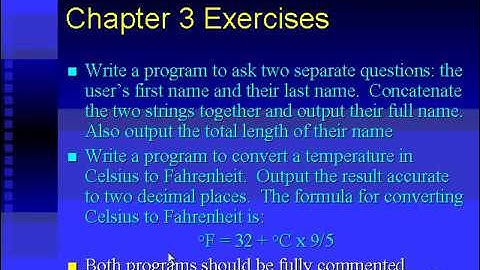 C Programming Tutorial 16   Exercise Chapter 3