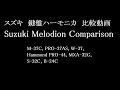 SUZUKI  MELODION  COMPARISON 　スズキ　鍵盤ハーモニカ　比較動画