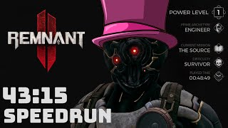 Remnant 2 Speedrun 43:15 New Game Engineer Survivor Any% by 7rayD 22,415 views 9 months ago 46 minutes