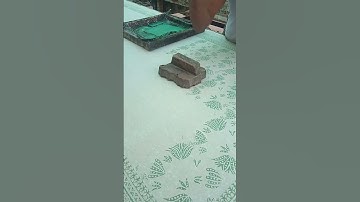 Vivid colors and intricate textiles 🌟  Block printing mastery 🎨 #Craftsmanship