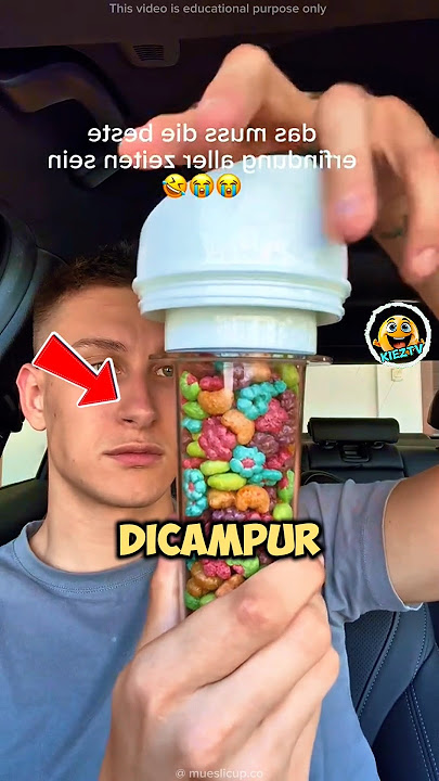 mencampur PERMEN dan SUSU dalam satu BOTOL