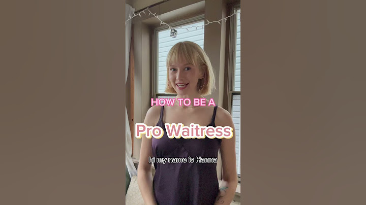 How to be a PRO waitress! #comedy #restaurant #server #industry