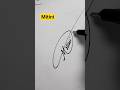 How to sign M?? signature idea for letter M ❤️