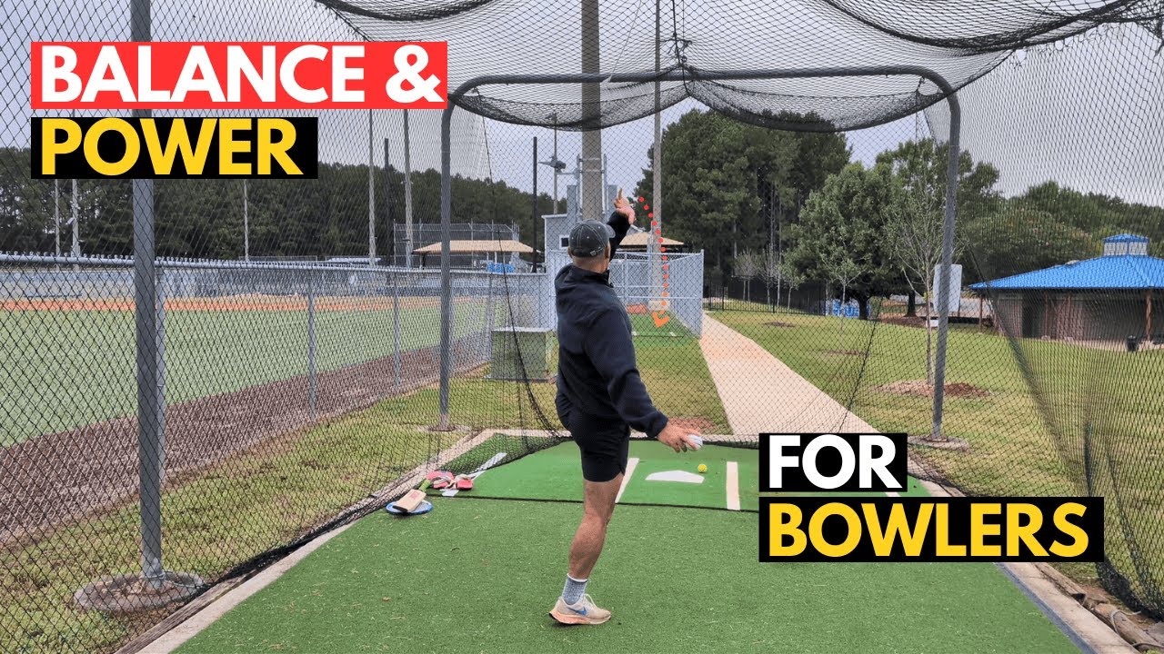 How To Fix Bowling Balance Issues | Back Foot Stability Exercise