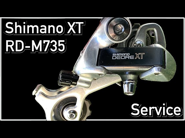 Shimano Deore XT M735 Rear derailleur: Overhaul rebuild clean service