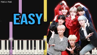 BTS - House of Cards | EASY Piano Tutorial by Pianella Piano