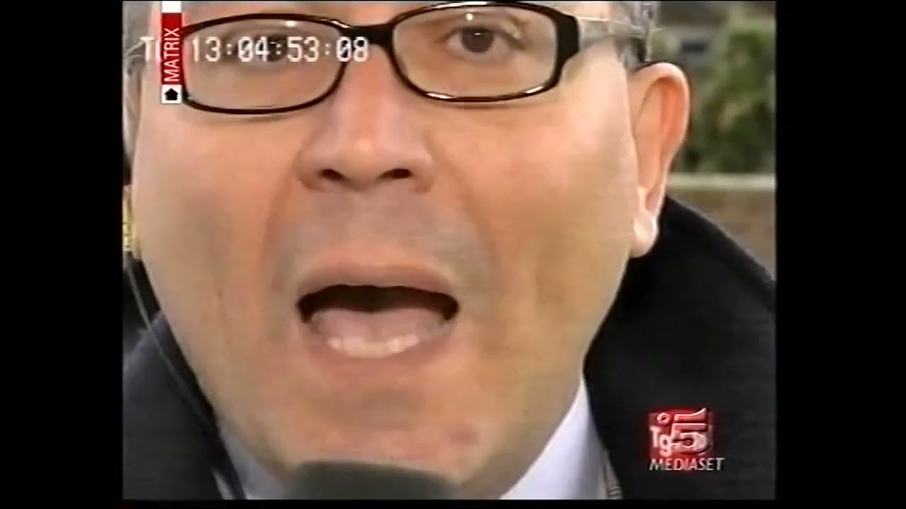 Varie apparizioni del disturbatore Paolini nei TG Italiani