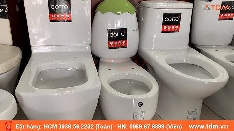 TDM.VN | Review bồn cầu trẻ em COTTO C15007 bàn cầu hình quả trứng