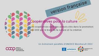 Événement parallèle de l&#39;ACI lors d&#39;UNESCO - MONDIACULT 2022 | Version française
