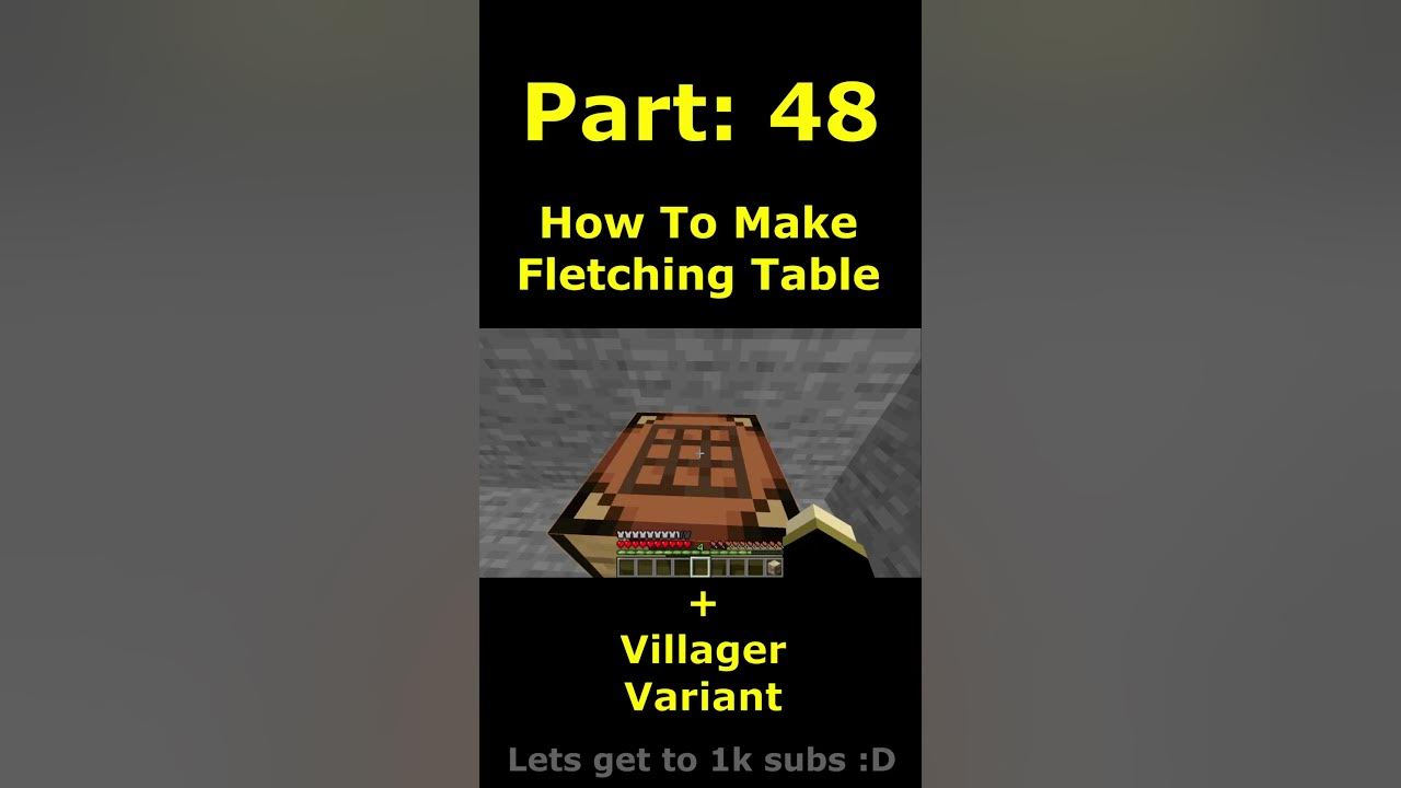 How To Craft A Fletching Table