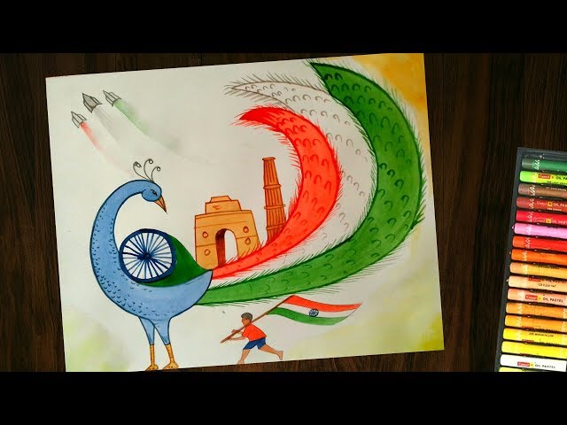 Simple Indian culture concept Drawing - YouTube