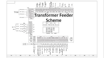 How to read Electrical Drawing (Part-7) | Transformer Feeder Scheme with  Numerical Relay Protection