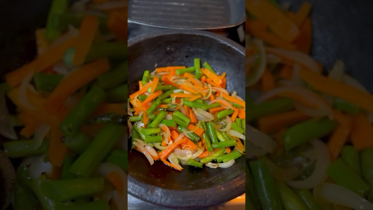 Carrot Beans Stir Fry 