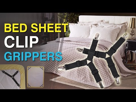 How to Keep Fitted Sheets On Bed  Bed Sheet Suspenders - TheEliteTrends 