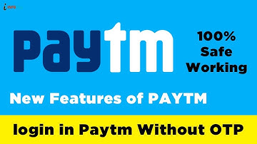 Login in Paytm Without OTP | 100% safely work