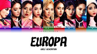 Girls’ Generation (소녀시대) – Europa (유로파) (Lyrics)