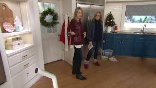 Nellie's Cordless Wow Mop with 4 Reusable Cleaning Pads on QVC