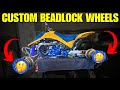 CUSTOM MADE OMF Beadlock Wheels! PLUS Rear Shock Rebuild!! | Suzuki LT250R Restoration Part 4