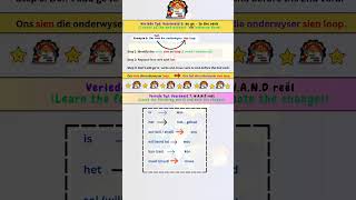 Learn Verlede Tyd under 1 minute! #shorts #youtubeshorts  #kidswisecorner