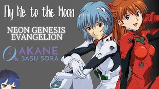 Video thumbnail of "ENGLISH "Fly Me to the Moon" Neon Genesis Evangelion (Akane Sasu Sora)"