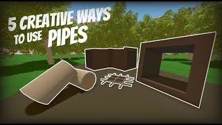 Unturned | 5 Creative Ways to use Pipes (Thank you for 2k!)