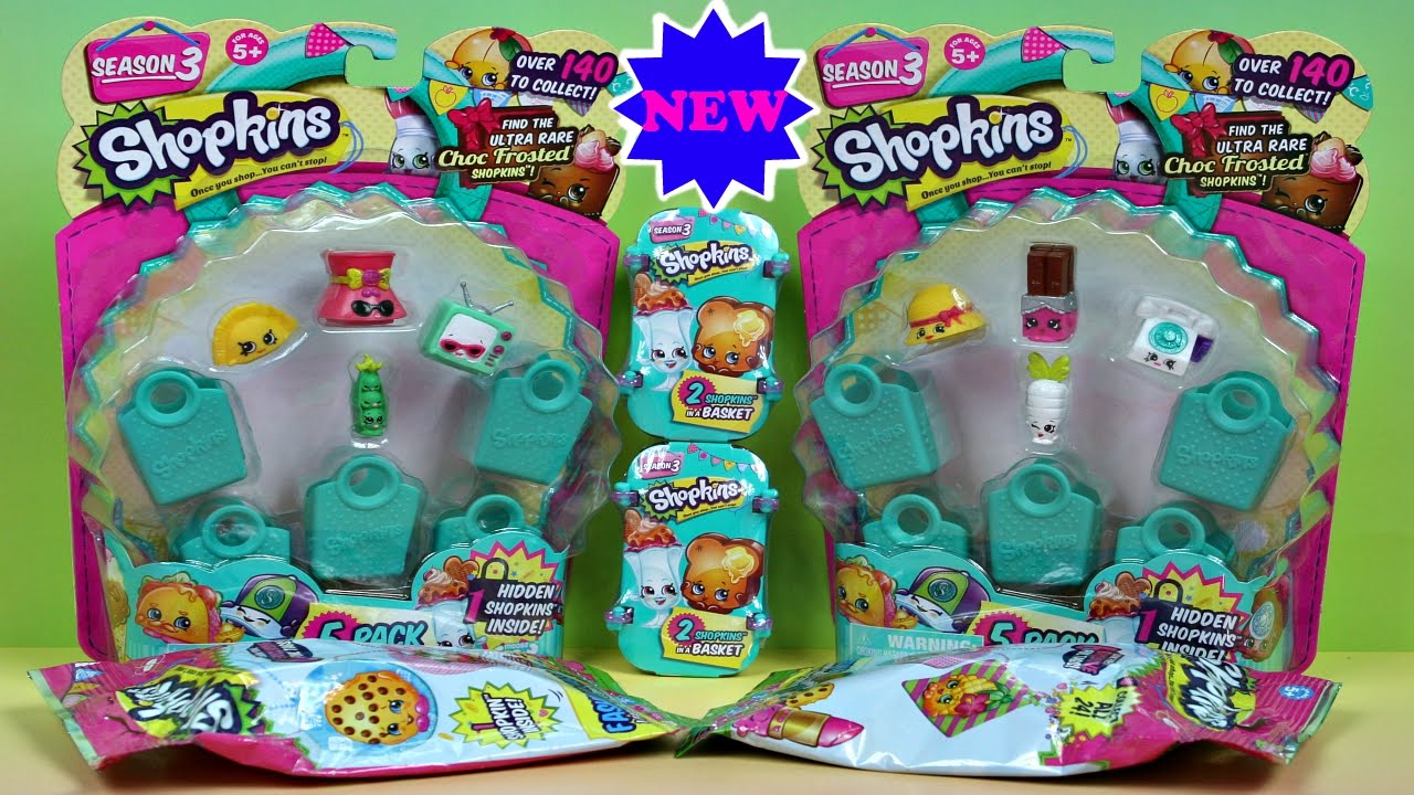 Shopkins Season 3 5-Pack * Shopkins Season 3 Blind Baskets * Shopkins ...