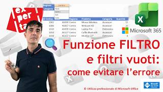 EXCEL 365 – TRUCCHI E SEGRETI: 🔍 Funzione FILTRO e filtri vuoti: come evitare l’errore