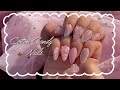 [셀프네일] 갓 스무살의 솜사탕네일아트 (◍•ᴗ•◍) | 🎀Cotton candy Nails🍭 |