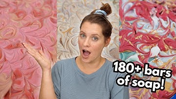 Making TONS of soap!