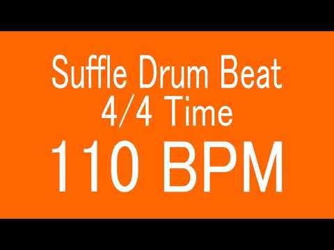 110-bpm-4/4-time-simple-suffle-drum-beat-for-training-musical-instrument-/-楽器練習用ドラム-シャッフルビート