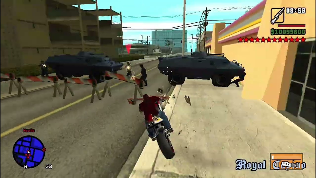 GTA San Andreas | Las Venturas Epic 12-Star NRG500 Rampage + Escape #4