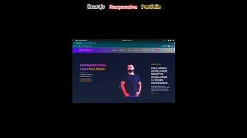 Responsive portfolio in react js #shorts #viral