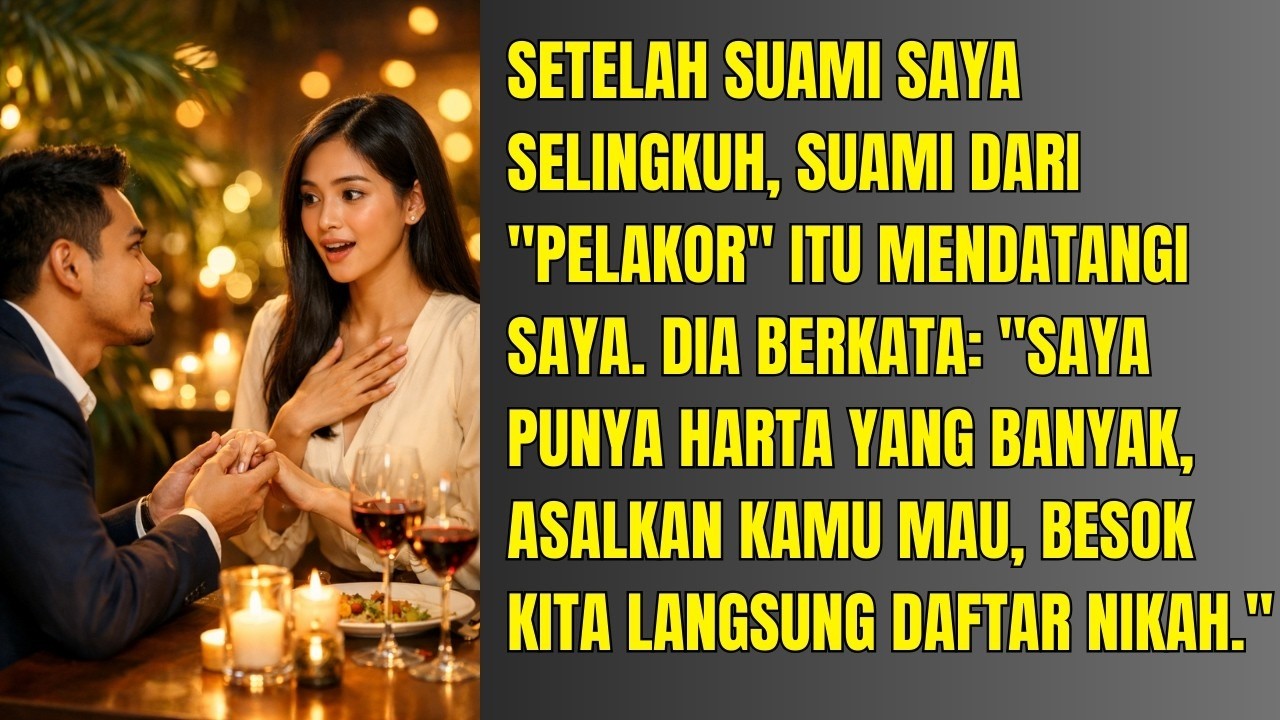 SETELAH SUAMI SAYA SELINGKUH, SUAMI DARI  PELAKOR  ITU MENDATANGI SAYA  DIA BERKATA