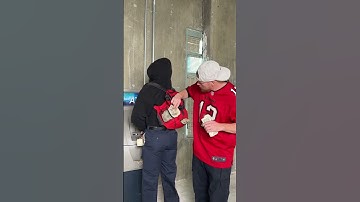 Thumbnail of Man puts his hoodie backwards #Shorts