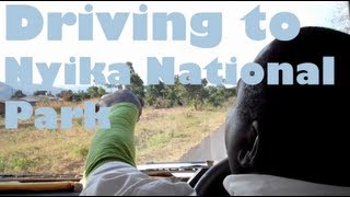 Driving to Nyika National Park in Malawi, Africa